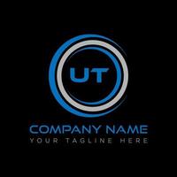 UT letter logo creative design. UT unique design. vector