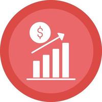 Revenue Increase Vector Icon Design