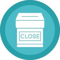 Shop Close Vector Icon Design