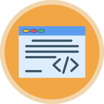 Code Vector Icon Design