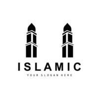 mezquita logo, vector islámico, islámico día Ramadán diseño, eid eid, y eidul adha