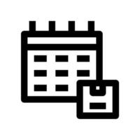 schedule icon for your website, mobile, presentation, and logo design. vector