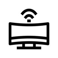 monitor icon for your website, mobile, presentation, and logo design. vector