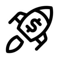 rocket icon for your website, mobile, presentation, and logo design. vector