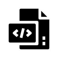 icono de codificación para su sitio web, móvil, presentación y diseño de logotipo. vector