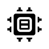 icono de cpu para su sitio web, móvil, presentación y diseño de logotipo. vector