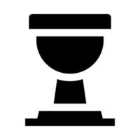 icono de trofeo para su sitio web, móvil, presentación y diseño de logotipo. vector