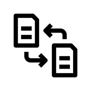 archivo compartiendo icono para tu sitio web, móvil, presentación, y logo diseño. vector