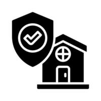 insurance home icon for your website, mobile, presentation, and logo design. vector