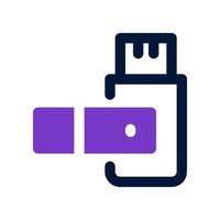 icono de pendrive para su sitio web, móvil, presentación y diseño de logotipo. vector