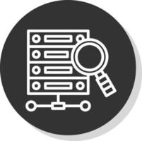 Data Query Vector Icon Design