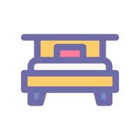 cama icono para tu sitio web diseño, logo, aplicación, ui vector