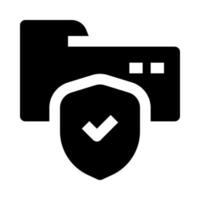 folder protection icon for your website, mobile, presentation, and logo design. vector