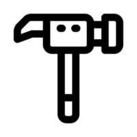 icono de martillo para su sitio web, móvil, presentación y diseño de logotipo. vector