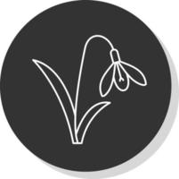 Snowdrop Vector Icon Design