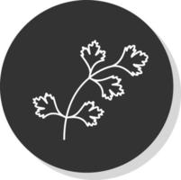 diseño de icono de vector de cilantro