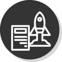 Project Launch Vector Icon Design