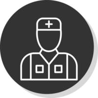 Male Patient Vector Icon Design