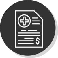 Medical Bill Vector Icon Design