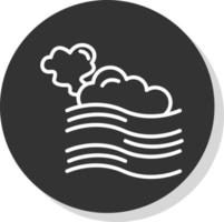 diseño de icono de vector de niebla