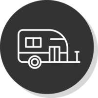 diseño de icono de vector de caravana