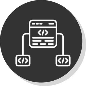 diseño de icono de vector de marco de código
