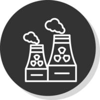 Nuclear Pollution Vector Icon Design