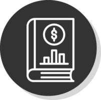 diseño de icono de vector de libro de contabilidad