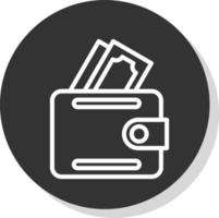 diseño de icono de vector de billetera de dinero