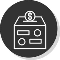 Donation Box Vector Icon Design