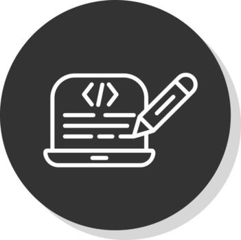 editar diseño de icono de vector de código