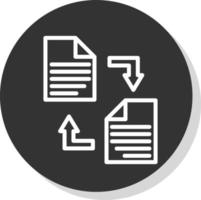 Documents Exchange Vector Icon Design