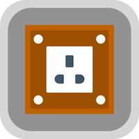 Power Socket Vector Icon Design