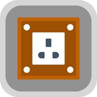 Power Socket Vector Icon Design