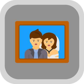 Wedding Photos Vector Icon Design