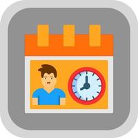 diseño de icono de vector de horas de trabajo