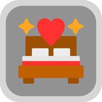 Bed Vector Icon Design