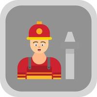 Fireman Vector Icon Design