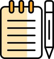 Taking Notes Vector Icon Design