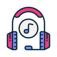 icono de auriculares para su sitio web, móvil, presentación y diseño de logotipo. vector