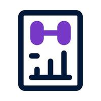 gym report icon for your website, mobile, presentation, and logo design. vector