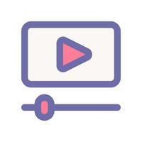 vídeo icono para tu sitio web diseño, logo, aplicación, ui vector