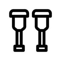 crutches icon for your website, mobile, presentation, and logo design. vector