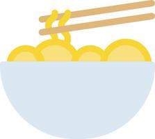 noodles bowl vector illustration on a background.Premium quality symbols.vector icons for concept and graphic design.