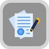 Contract Vector Icon Design