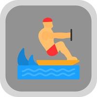 Surfing Vector Icon Design