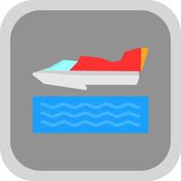 Hydroplane Racing Vector Icon Design