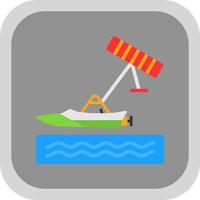 Kiteboarding Vector Icon Design