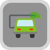 Eco Car Vector Icon Design