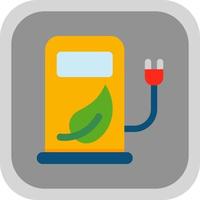 Eco Station Vector Icon Design